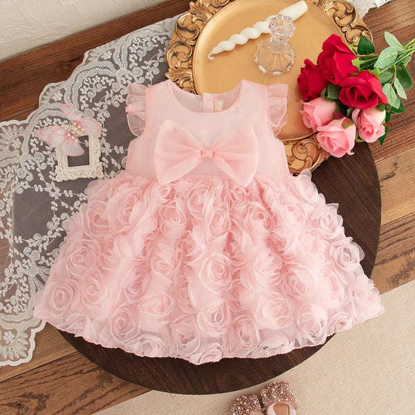 Charming Red Bow Princess Dress