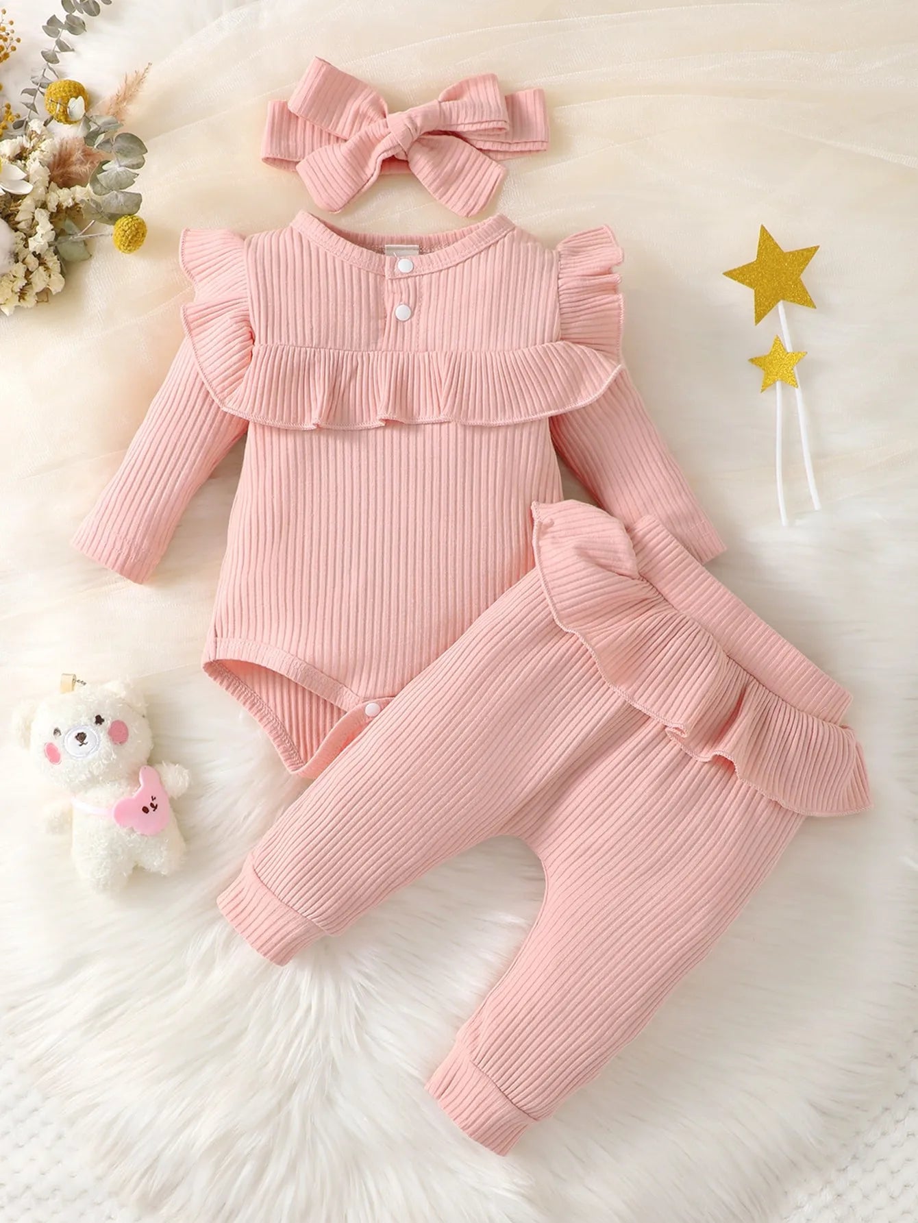 Adorable Baby Ruffle Outfit Set