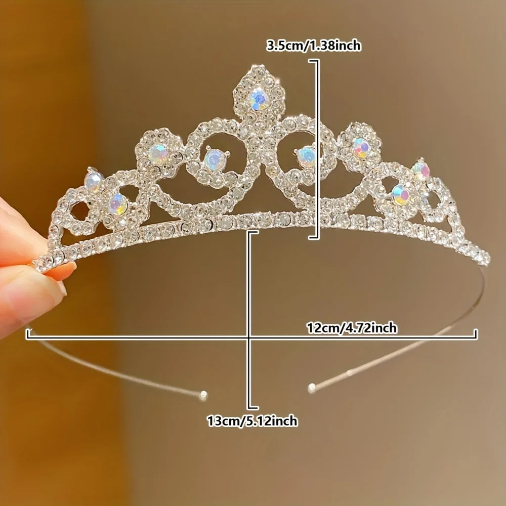 1 Piece Children's Cute Crown Hair Hoop for Birthday Gifts for Girls