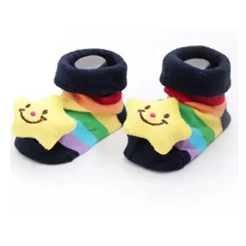 0-24Month Spring Autumn Newborn Baby Socks Soft Cotton Animal Infant Socks For Girls Boys Cute Anti Slip Toddler Floor Sock 2024