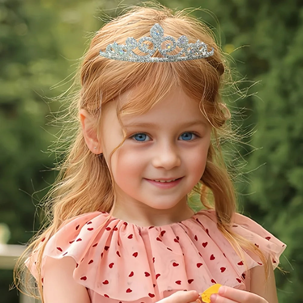 1 Piece Children's Cute Crown Hair Hoop for Birthday Gifts for Girls