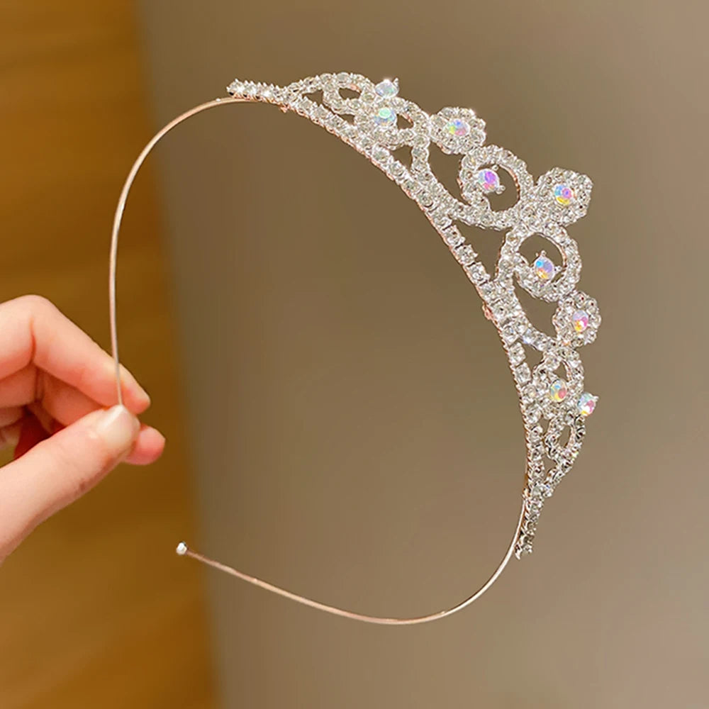 1 Piece Children's Cute Crown Hair Hoop for Birthday Gifts for Girls