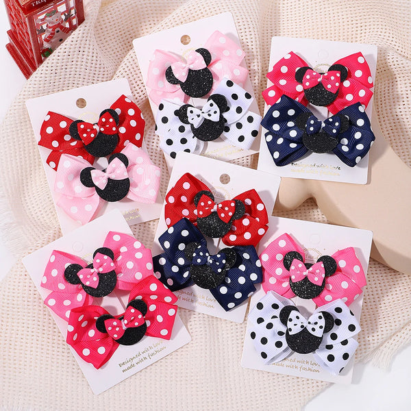 Charming Bow Hair Clips Set
