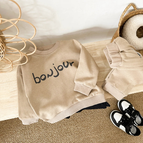 Bonjour Baby Hoodie Set