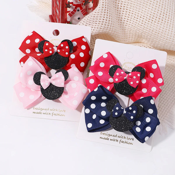Charming Bow Hair Clips Set