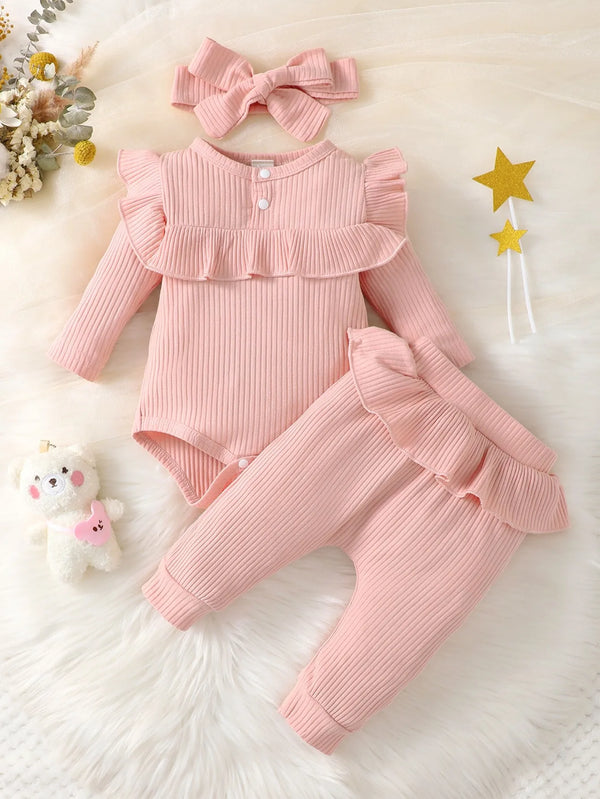 Adorable Baby Ruffle Outfit Set