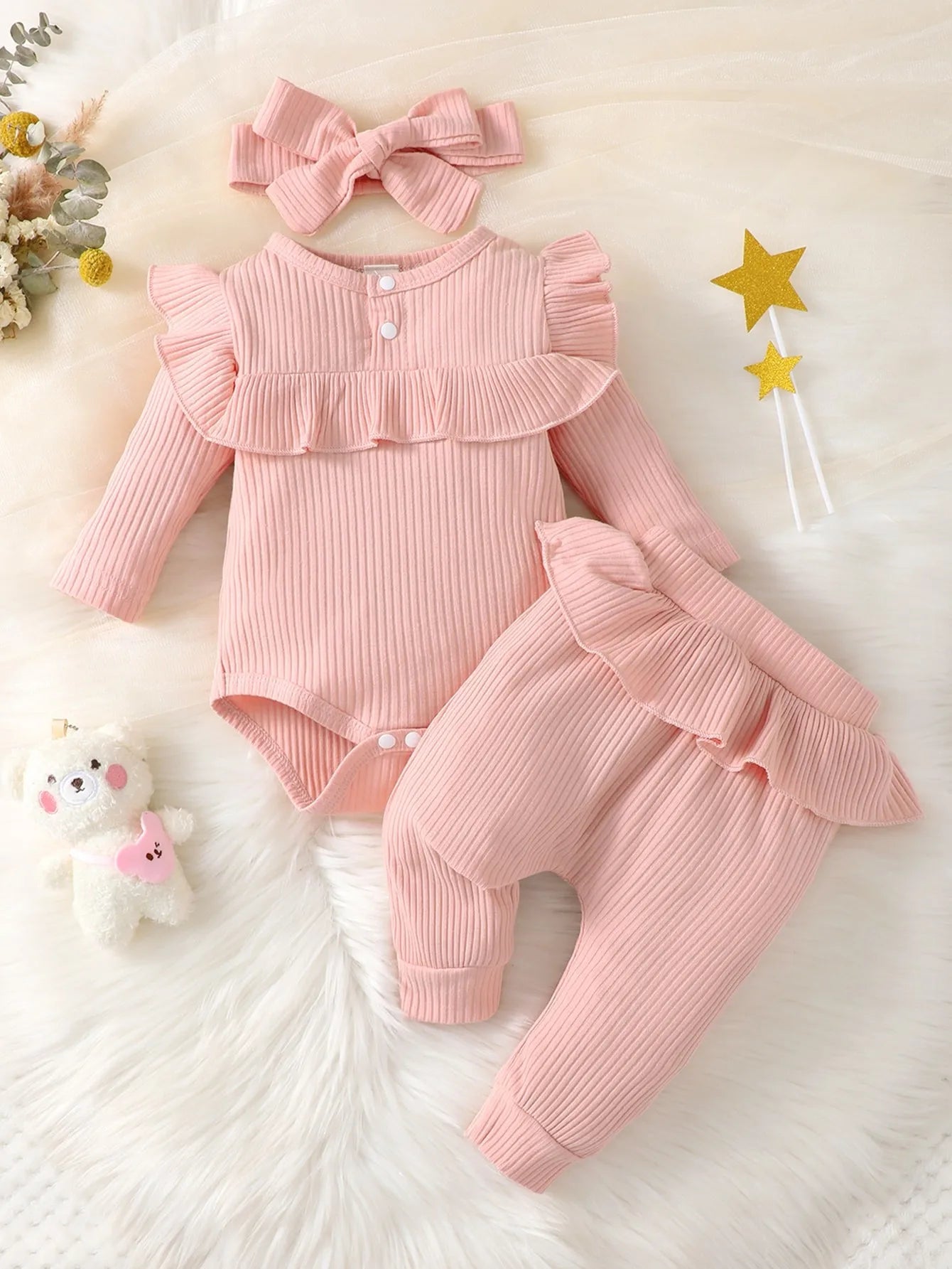 Adorable Baby Ruffle Outfit Set